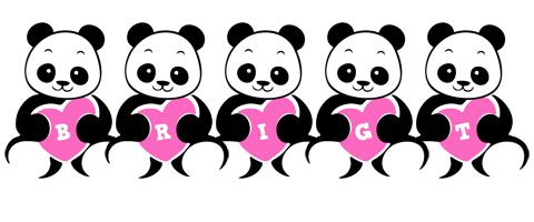 Brigt love-panda logo