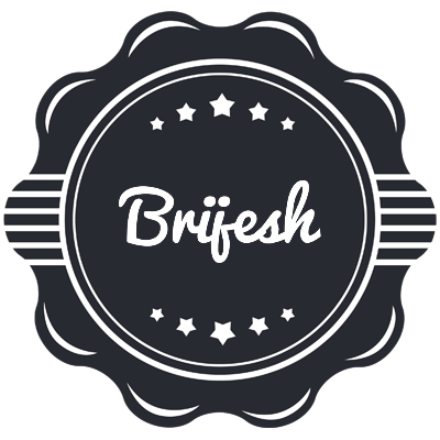 Brijesh badge logo