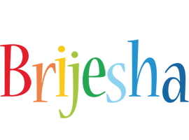 Brijesha birthday logo