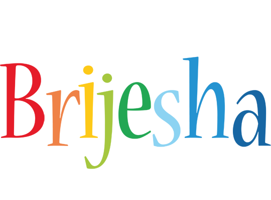 Brijesha birthday logo