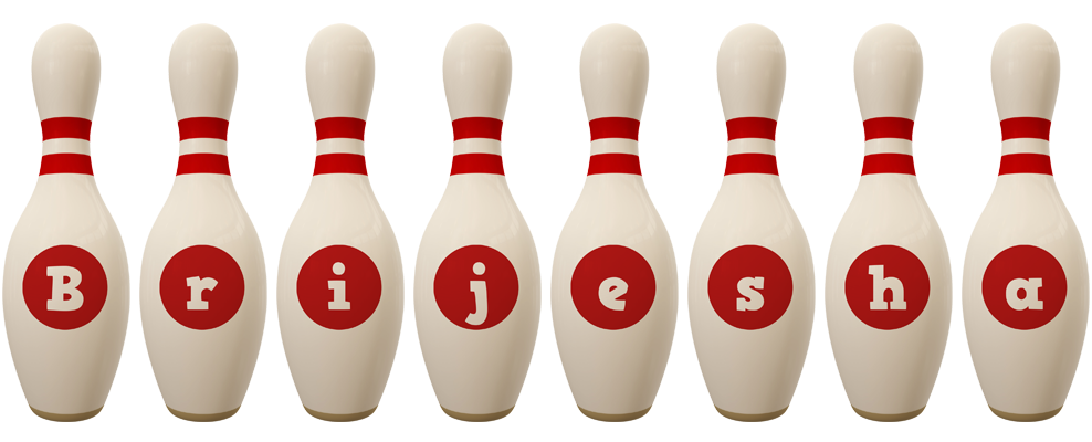 Brijesha bowling-pin logo