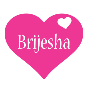 Brijesha love-heart logo