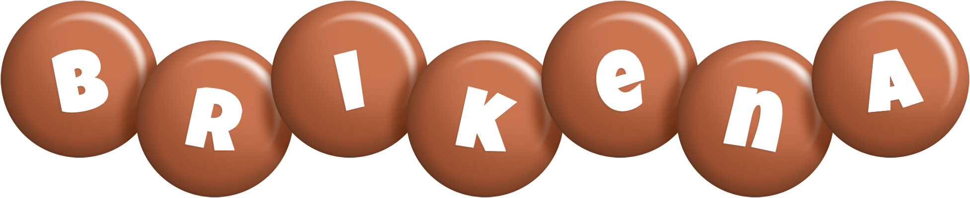 Brikena candy-brown logo