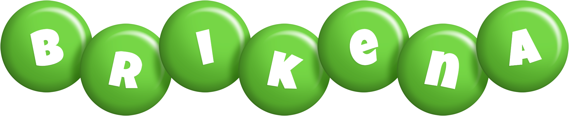 Brikena candy-green logo