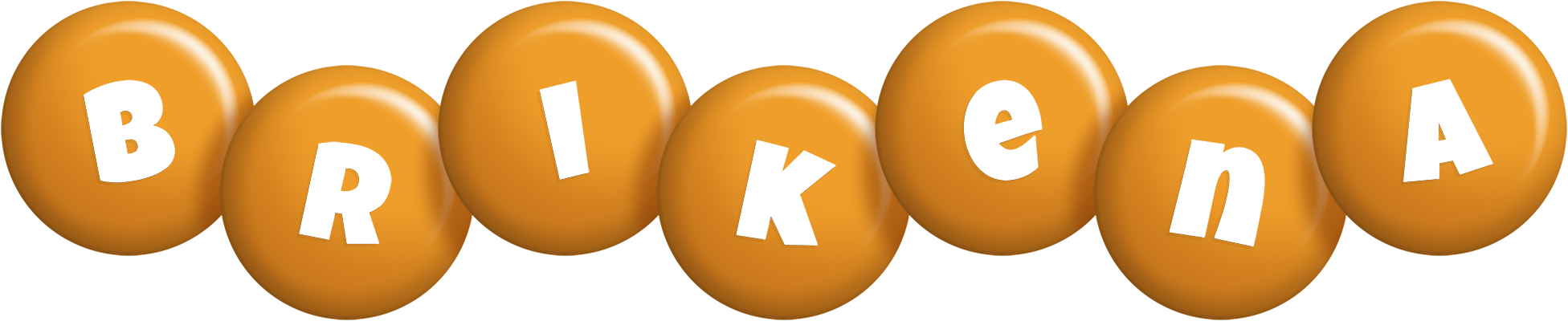 Brikena candy-orange logo