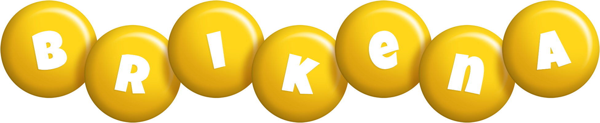 Brikena candy-yellow logo