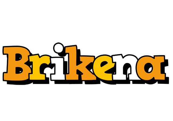 Brikena cartoon logo
