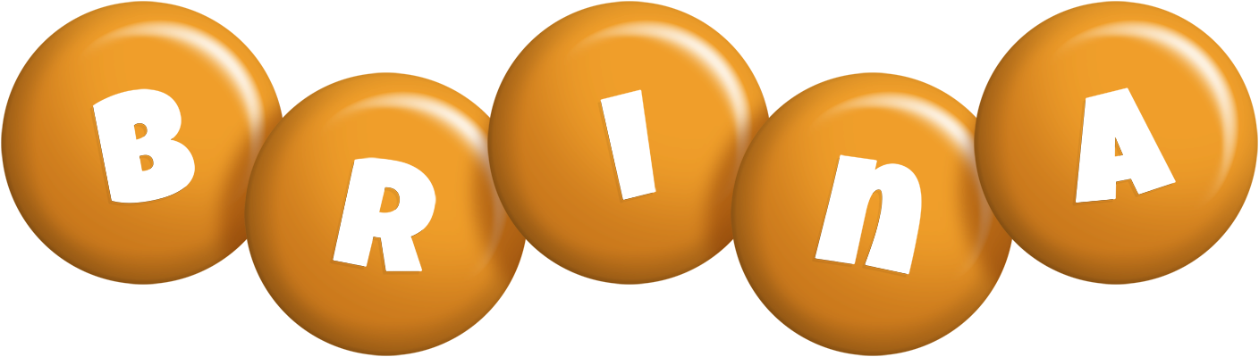 Brina candy-orange logo