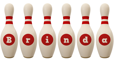 Brinda bowling-pin logo