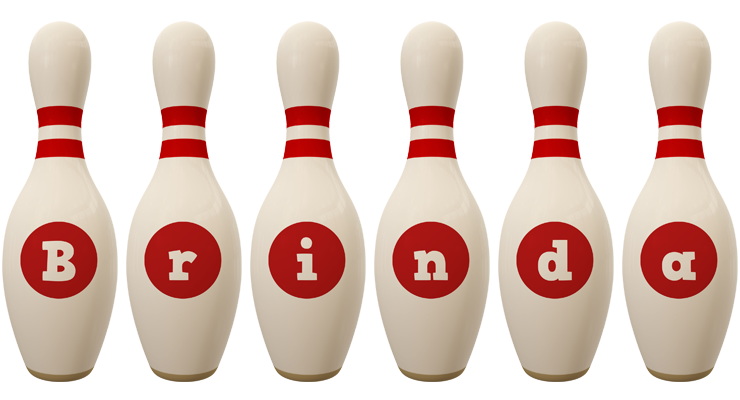 Brinda bowling-pin logo
