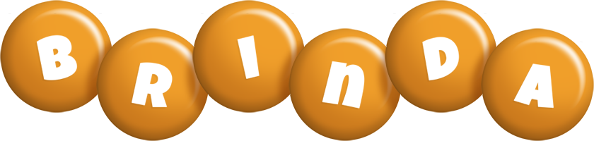 Brinda candy-orange logo