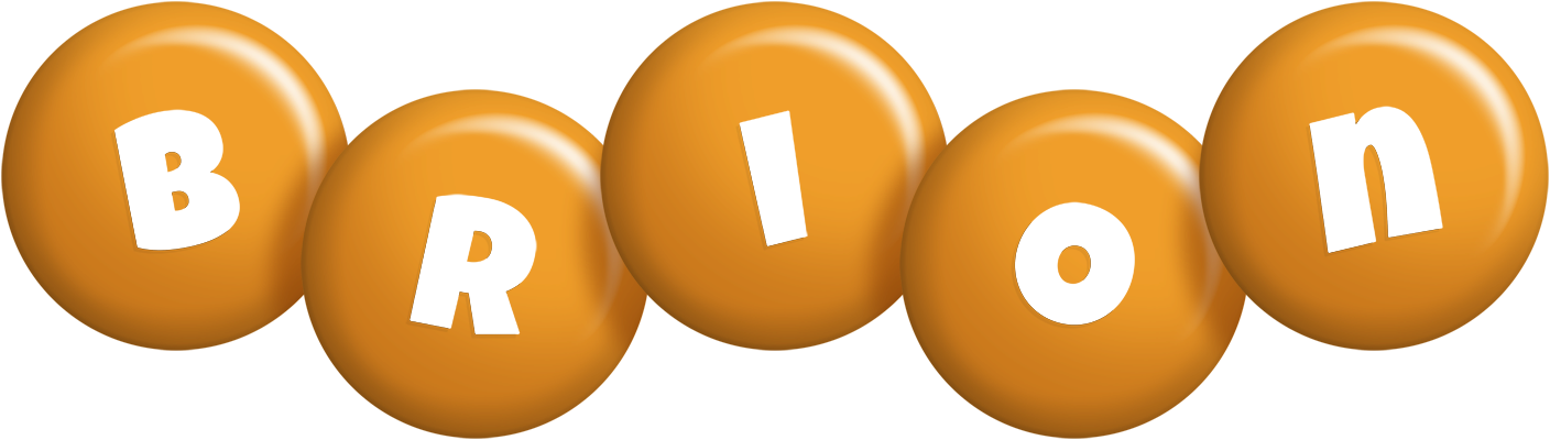 Brion candy-orange logo