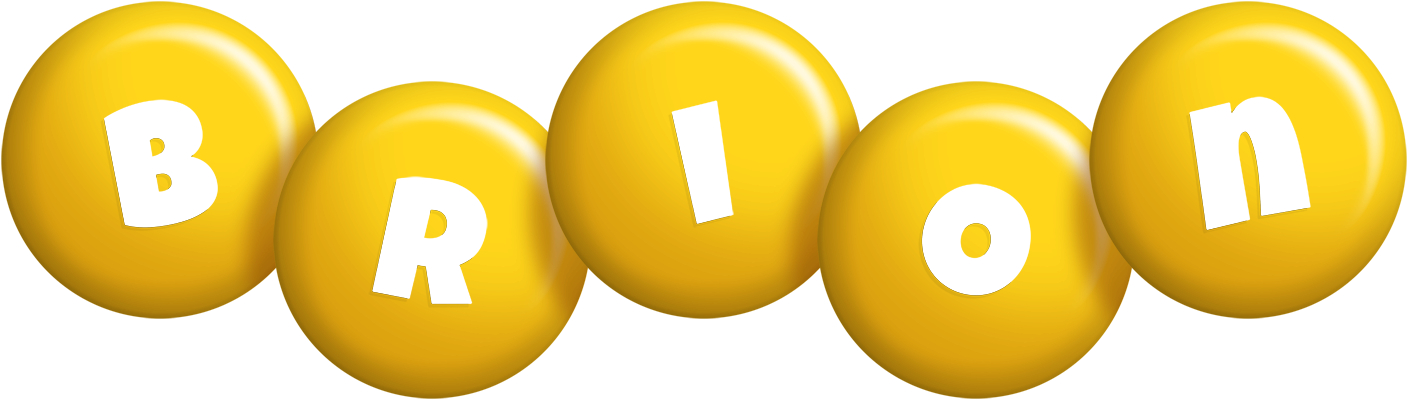 Brion candy-yellow logo