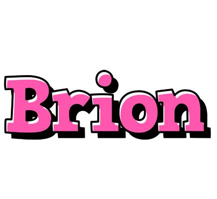 Brion girlish logo
