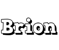 Brion snowing logo