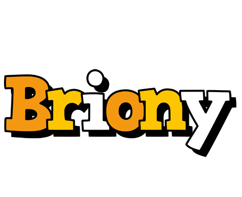 Briony cartoon logo