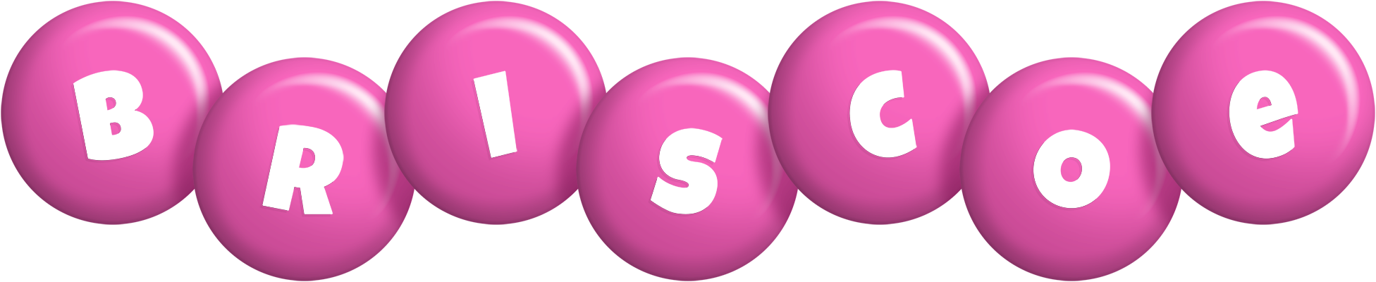 Briscoe candy-pink logo