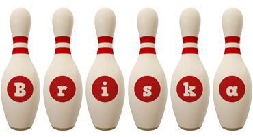 Briska bowling-pin logo