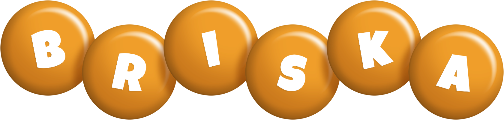 Briska candy-orange logo