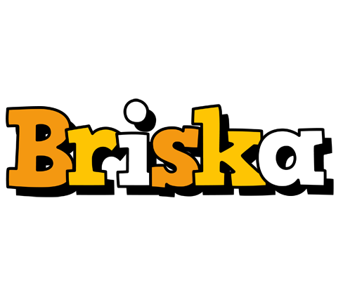 Briska cartoon logo