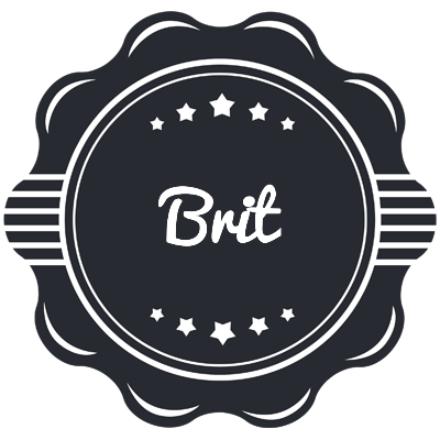 Brit badge logo