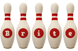 Brite bowling-pin logo