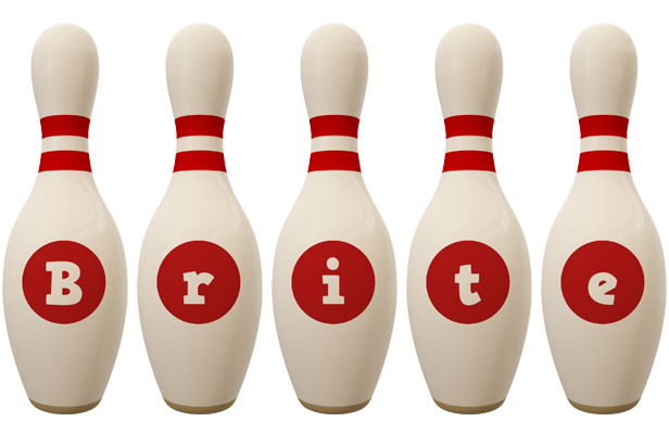 Brite bowling-pin logo