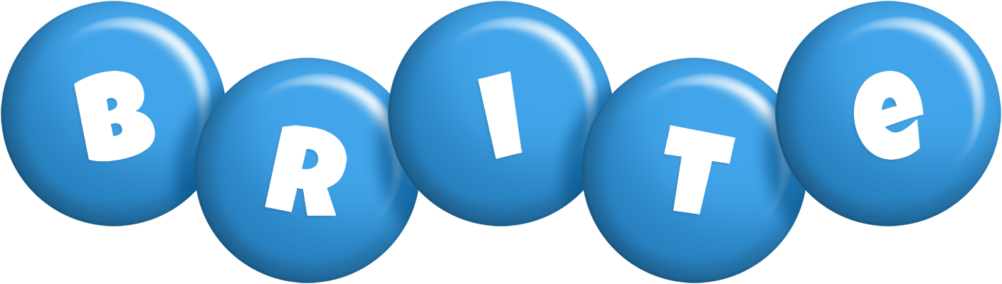 Brite candy-blue logo