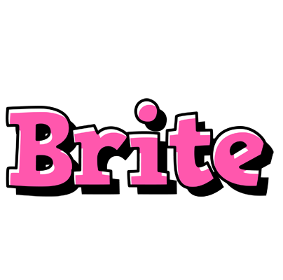 Brite girlish logo