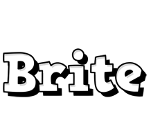 Brite snowing logo