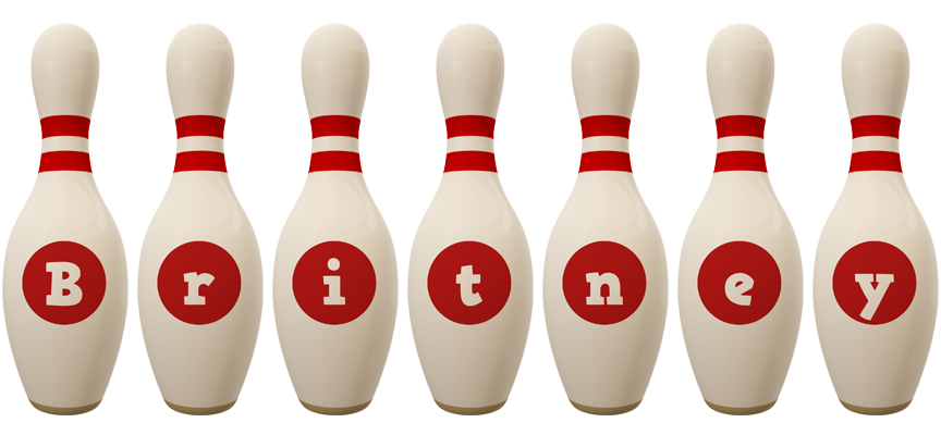 Britney bowling-pin logo