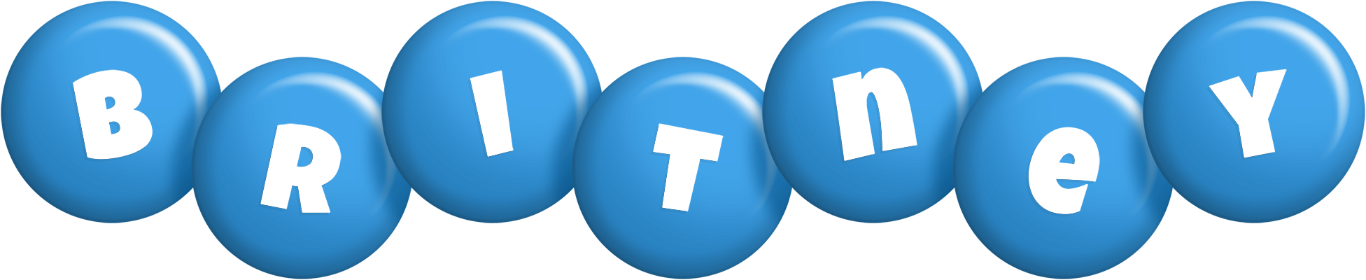 Britney candy-blue logo