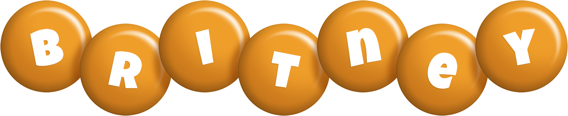 Britney candy-orange logo