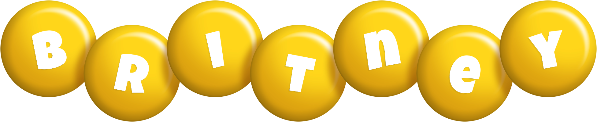 Britney candy-yellow logo