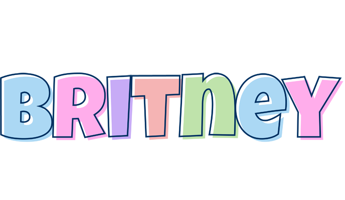Britney pastel logo