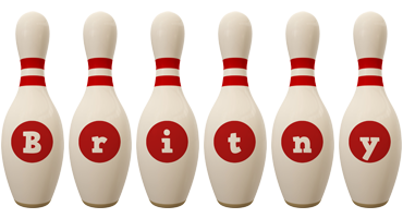 Britny bowling-pin logo