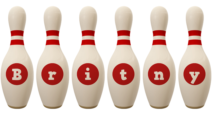 Britny bowling-pin logo