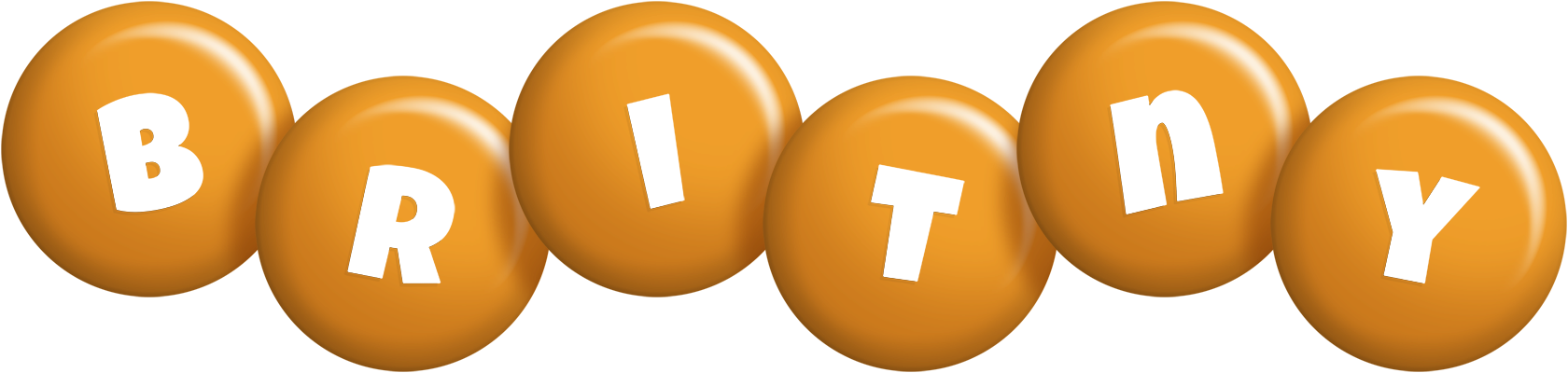 Britny candy-orange logo