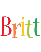 Britt birthday logo