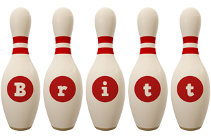 Britt bowling-pin logo