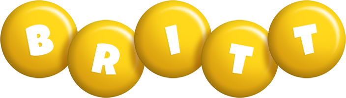Britt candy-yellow logo