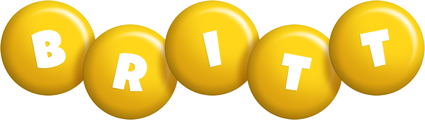 Britt candy-yellow logo