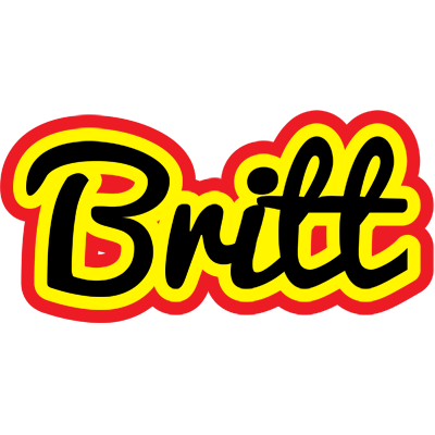 Britt flaming logo