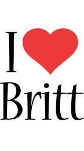 Britt i-love logo