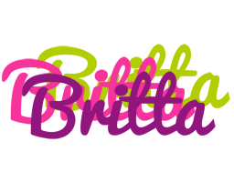 Britta flowers logo