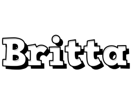 Britta snowing logo