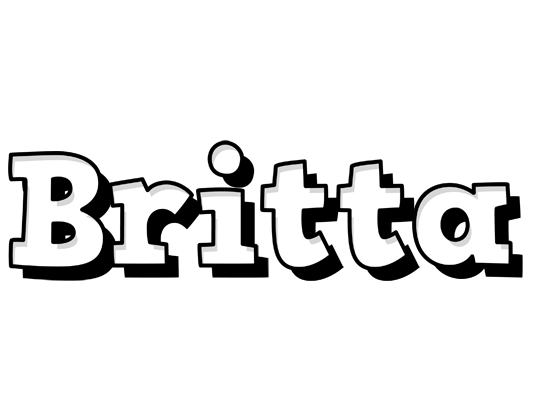 Britta snowing logo
