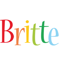 Britte birthday logo