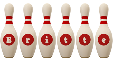 Britte bowling-pin logo