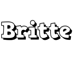 Britte snowing logo